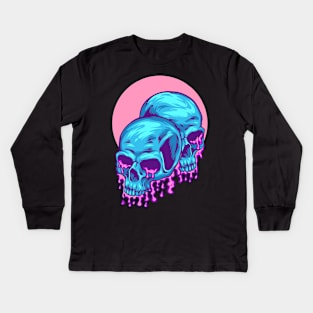 Bubblegum Skulls Kids Long Sleeve T-Shirt